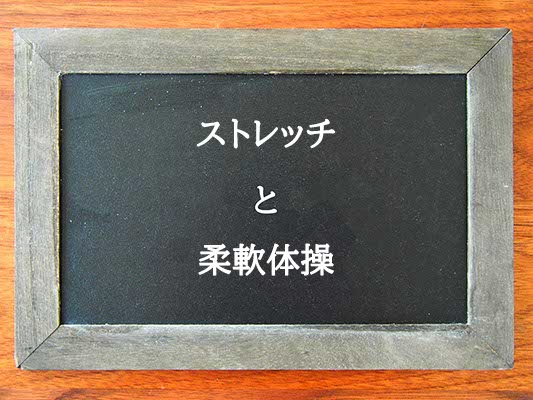 ストレッチと柔軟体操の違いとは？違いを解説