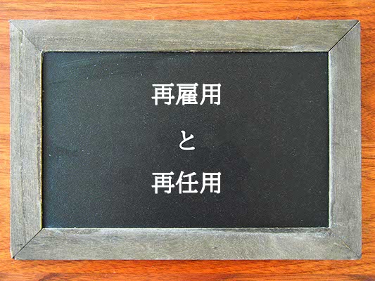 再雇用と再任用の違いとは？違いを解説