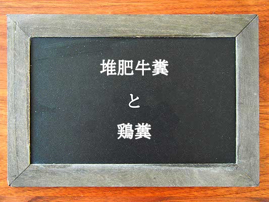 堆肥牛糞と鶏糞の違いとは？違いを解説