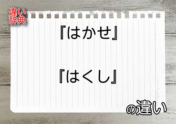 『はかせ』と『はくし』の違いの意味を早わかり！