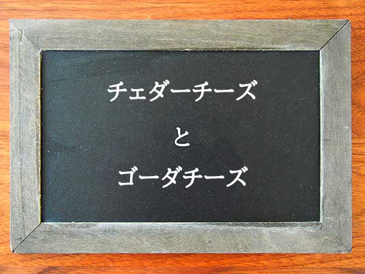 チェダーチーズとゴーダチーズの違いとは？違いを解説