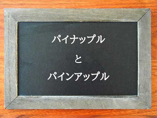 パイナップルとパインアップルの違いとは？違いを解説