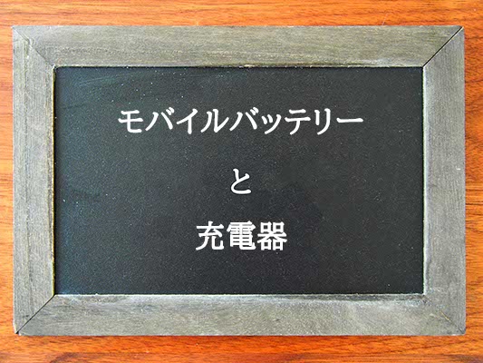 モバイルバッテリーと充電器の違いとは？違いを解説