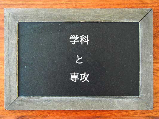 学科と専攻の違いとは？違いを解説