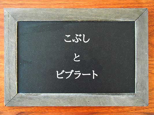 こぶしとビブラートの違いとは？違いを解説